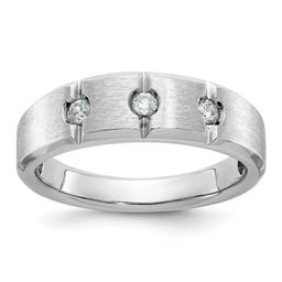 Mens Gentlemens Classics(tm) 14kt. White Gold 1/5ct. Diamond Ring