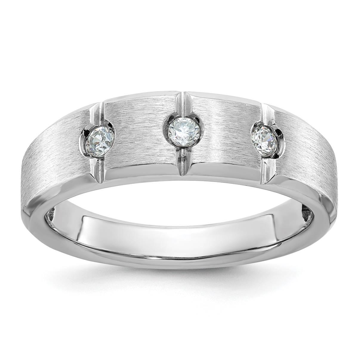 Mens Gentlemens Classics(tm) 14kt. White Gold 1/5ct. Diamond Ring