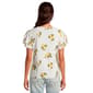 Womens Emily Daniels Double Ruffle Lemon V-Neck Blouse - image 2
