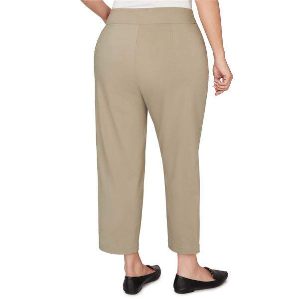 Plus Size Skye’s the Limit Fresh Start Zipper Hem Tapered Pants