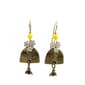 Silver Forest Flowers Honey Comb & Bee Drop Earrings - image 1