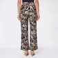 Petite Kasper Pull On Leaf Wide Leg Ankle Pants - image 2