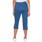 Womens Alfred Dunner Classics_S6 Super Stretch Denim Fringe Capr - image 2