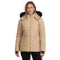 Womens Spyder Puffer Coat with Faux Fur Trimmed Hood - image 1