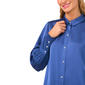 Womens Cece Bishop Sleeve Pearl Detail Button Front Blouse - image 3