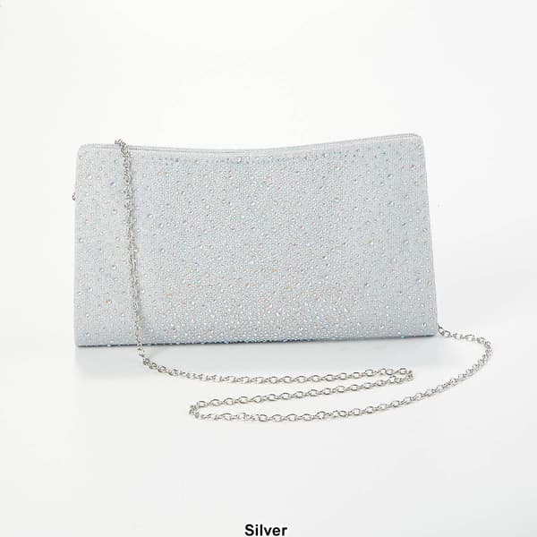 Jessica McClintock Kacie Cascading Stones Clutch Crossbody