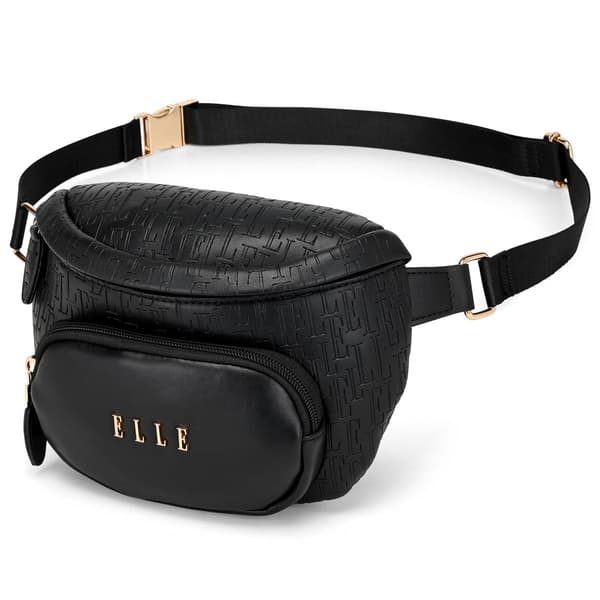 ELLE Wayfarer Vegan Leather Monogram Sling Bag