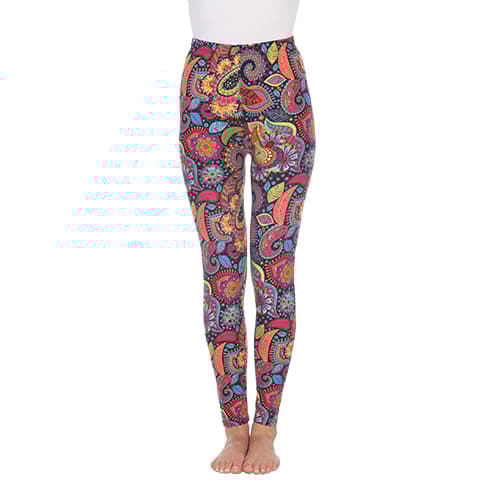 Womens White Mark Paisley Floral Leggings