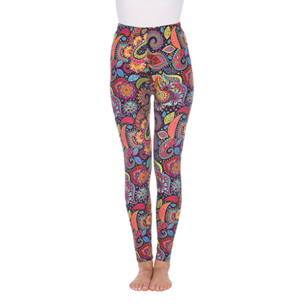 Womens White Mark Paisley Floral Leggings - image 
