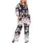 Plus Size White Mark 2 Piece Head To Toe Floral Paisley Set - image 1