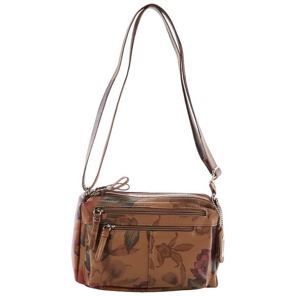 MultiSac Meyer Double Entry Shadowbrook Floral Exterior Crossbody - image 