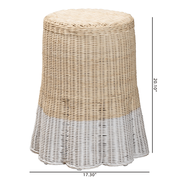bali & pari Sarna Natural Rattan End Table