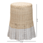 bali & pari Sarna Natural Rattan End Table - image 7