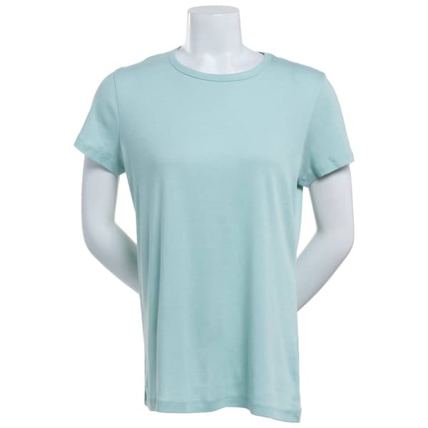 Petite Architect(R) Short Sleeve Ribbed Crew Neck Tee - image 