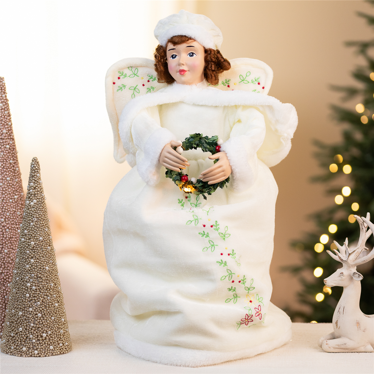 Northlight LED Lighted Animated & Musical Christmas Angel Figure