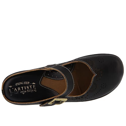 Womens L’Artiste by Spring Step Aneria Clogs-Black
