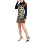 Womens 24/7 Comfort Apparel Cowl Neck Circle Print A-Line Dress - image 3