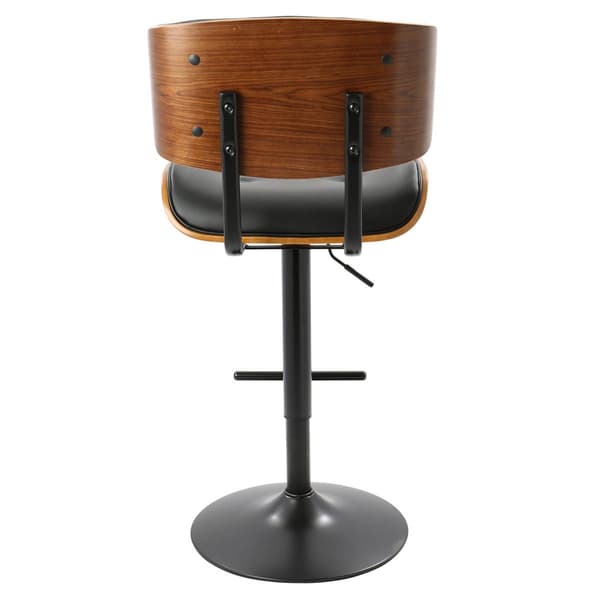 LumiSource Lombardi Mid-Century Modern Adjustable Bar Stool