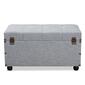 Baxton Studio Flynn 2-Drawer Storage Trunk Ottoman - image 5