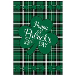 Northlight Seasonal Happy St. Patrick's Day Plaid Garden Flag