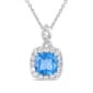 Nova Star(R) 1/2ctw. Lab Grown Diamond & Lab Grown Topaz Pendant - image 1