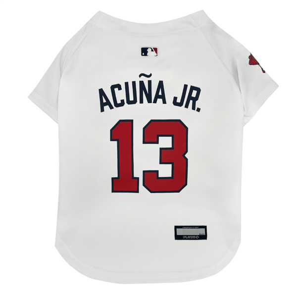 MLBPA Atlanta Braves Ronald Acuna Jr Pet Jersey - image 
