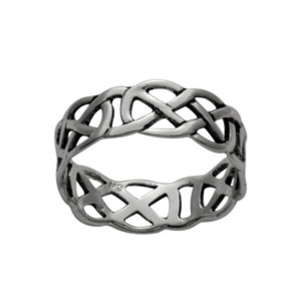 Marsala Silver Plated Celtic Thumb Ring - image 