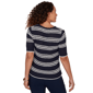 Womens Emaline Summer In The City Stripe Elbow Sleeve Cardigan - image 2