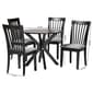 Baxton Studio Lore Modern Dark Brown Wood 5pc. Dining Set - image 7