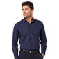 Mens Christian Aujard Regular Fit Plaid Dress Shirt - Navy - image 1