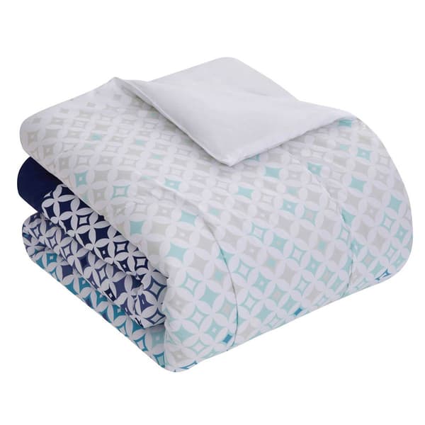 Sweet Home Collection Genova 7pc. Bed In A Bag Diamond Comforter
