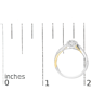 Haus of Brilliance 1/4ctw. Diamond Bypass & Halo Promise Ring - image 7