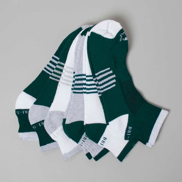 Mens Starter(R) 6pk Athletic Stadium Quarter Socks - Green - image 