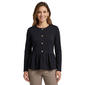 Womens NY & Co. Long Sleeve Ponte Peplum Sweater - image 1