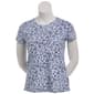 Plus Size Preswick & Moore® Short Sleeve Blurred Floral Tee - image 2