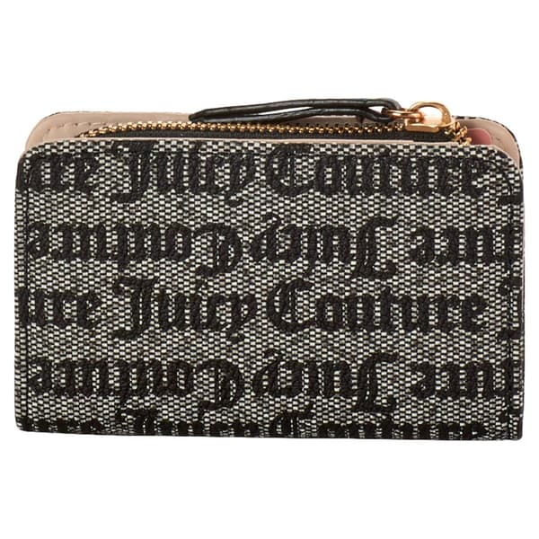 Womens Juicy Couture Floral Double Snap Pouch Wallet
