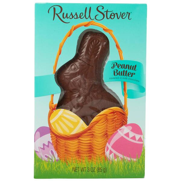 Russell Stover&#40;R&#41; 3oz. Milk Chocolate Peanut Butter Flat Rabbit - image 