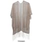Womens Jessica McClintock Hologram Tie Front Fringe Kimono - image 3