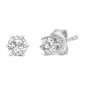 Haus of Brilliance 1/2ctw. Lab Grown Diamond Halo Stud Earrings - image 2