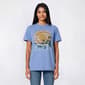 Juniors Endless Smiles Distressed Mineral Wash Boyfriend Tee - image 1