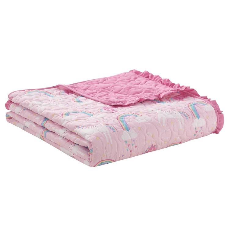 Alex &amp; Bella Unicorn Parada Microfiber Quilt Set