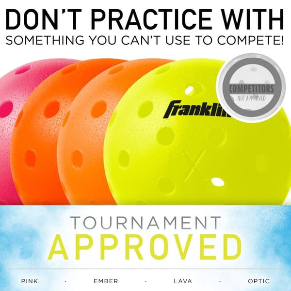 Franklin Sports 3pk. X-40 Optic Pickleballs