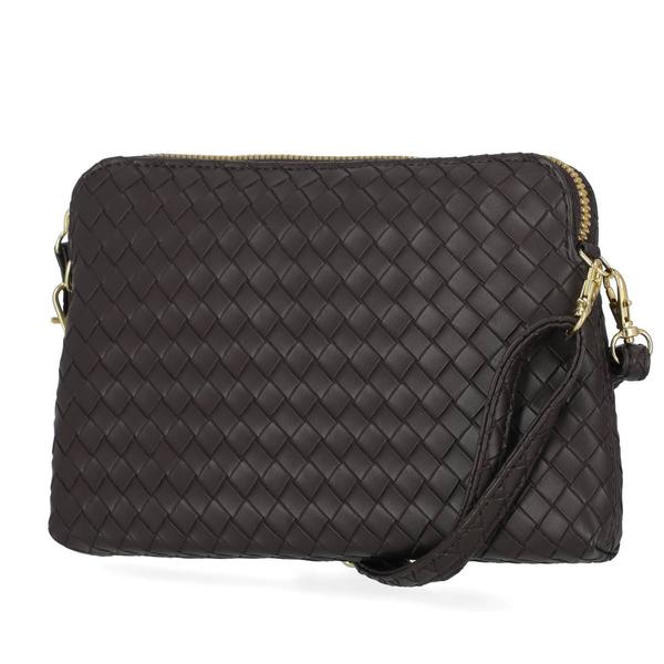 Mundi Sabrina Espresso Smooth Textured Crossbody