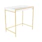 9th & Pike® Gold Metal Contemporary Console Table - Set of 2 - image 2