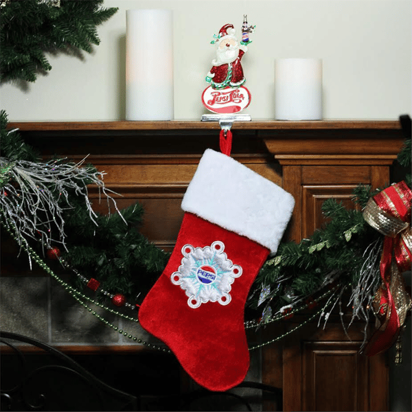 Northlight Pepsi-Cola Santa Claus Christmas Stocking Holder