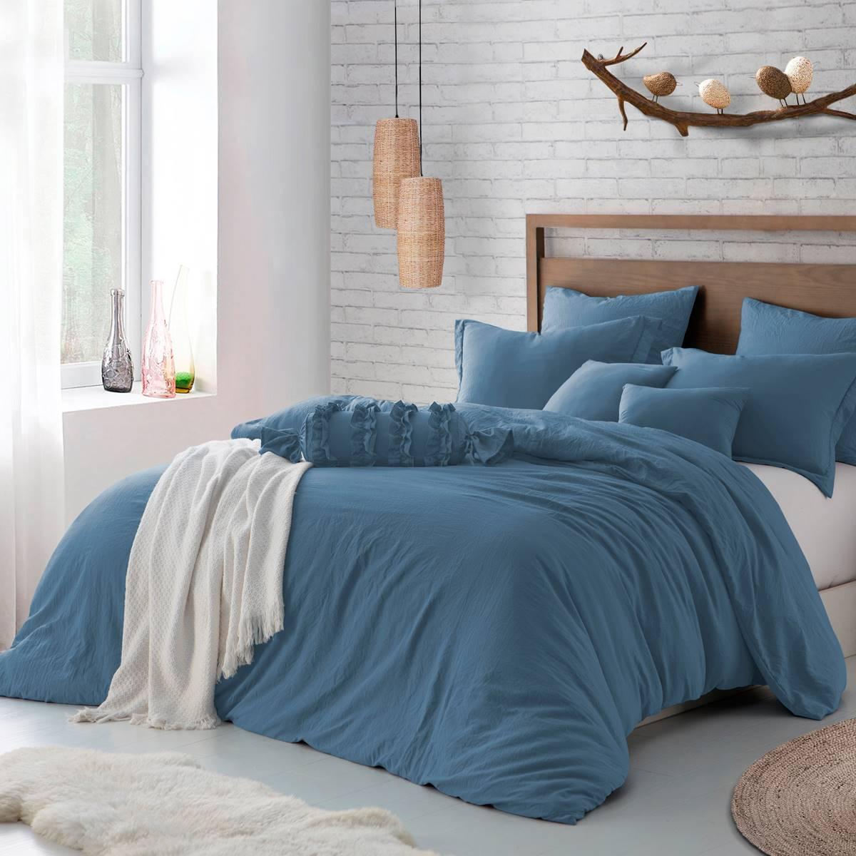 Cathay® Swift Home® Contemporary Microfiber Crinkle Duvet...