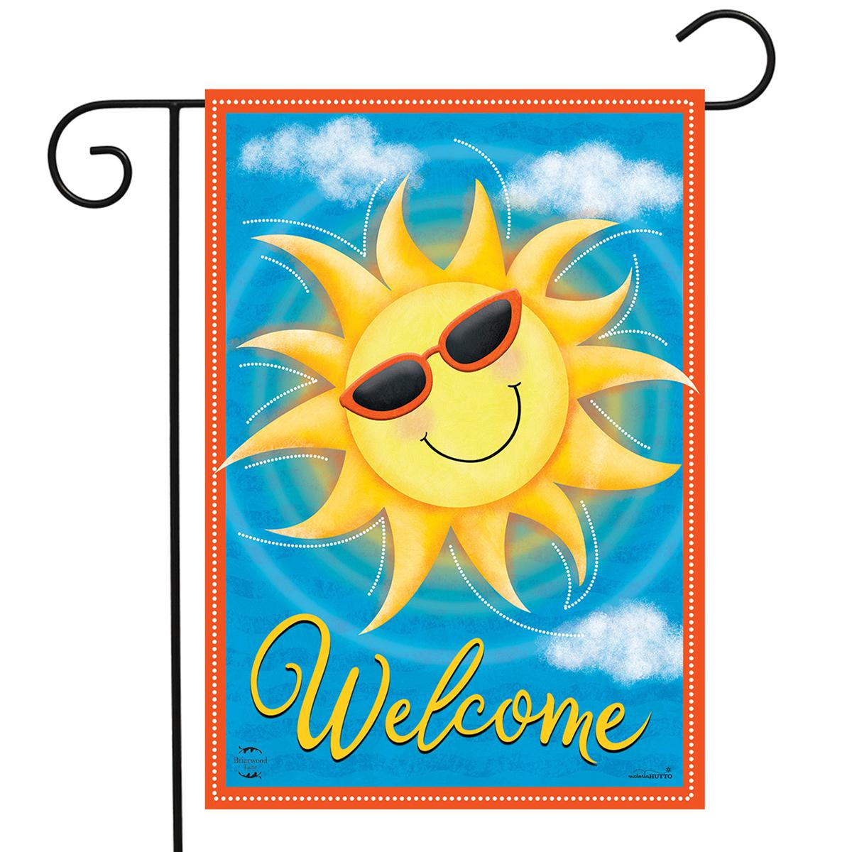 Briarwood Lane Welcome Sunshine Garden Flag