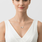 Saffron 1ctw. Moissanite Diamond I Do Wedding Pendant Necklace - image 2