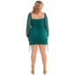 Juniors Plus Jump Ruched Sheath Dress - image 2
