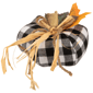 Northlight 5in. Buffalo Plaid Fall Harvest Pumpkin Decoration - image 5